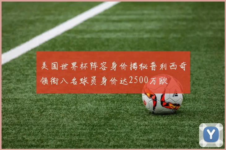 美国世界杯阵容身价揭秘普利西奇领衔八名球员身价达2500万欧
